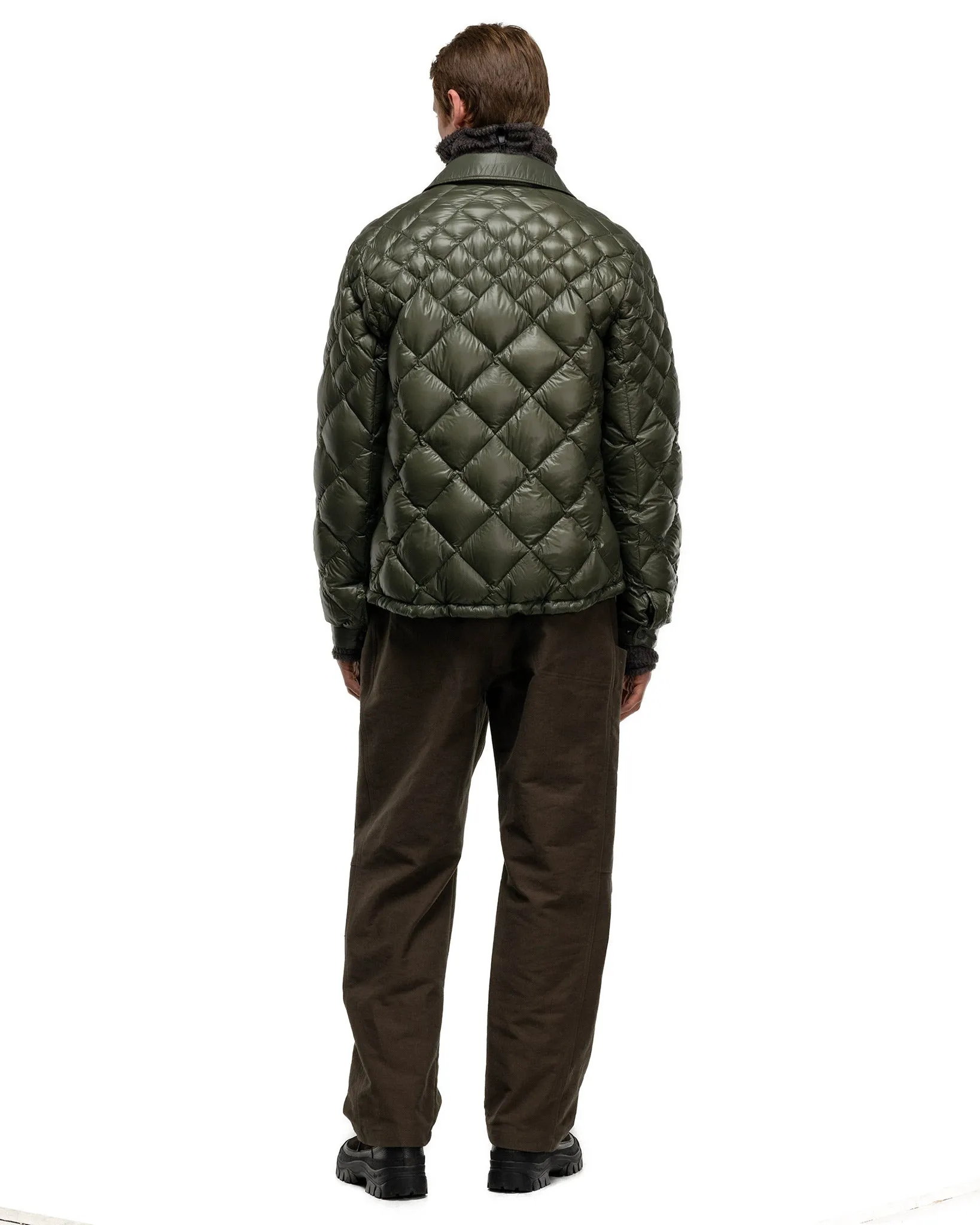 / NANGA Skyline Shirt Jacket - Nylon Ripstop / Goose Down Olive