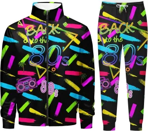 001 80s/90s Outfit for Men, Sweatsuit Set, Tracksuit, 01-S