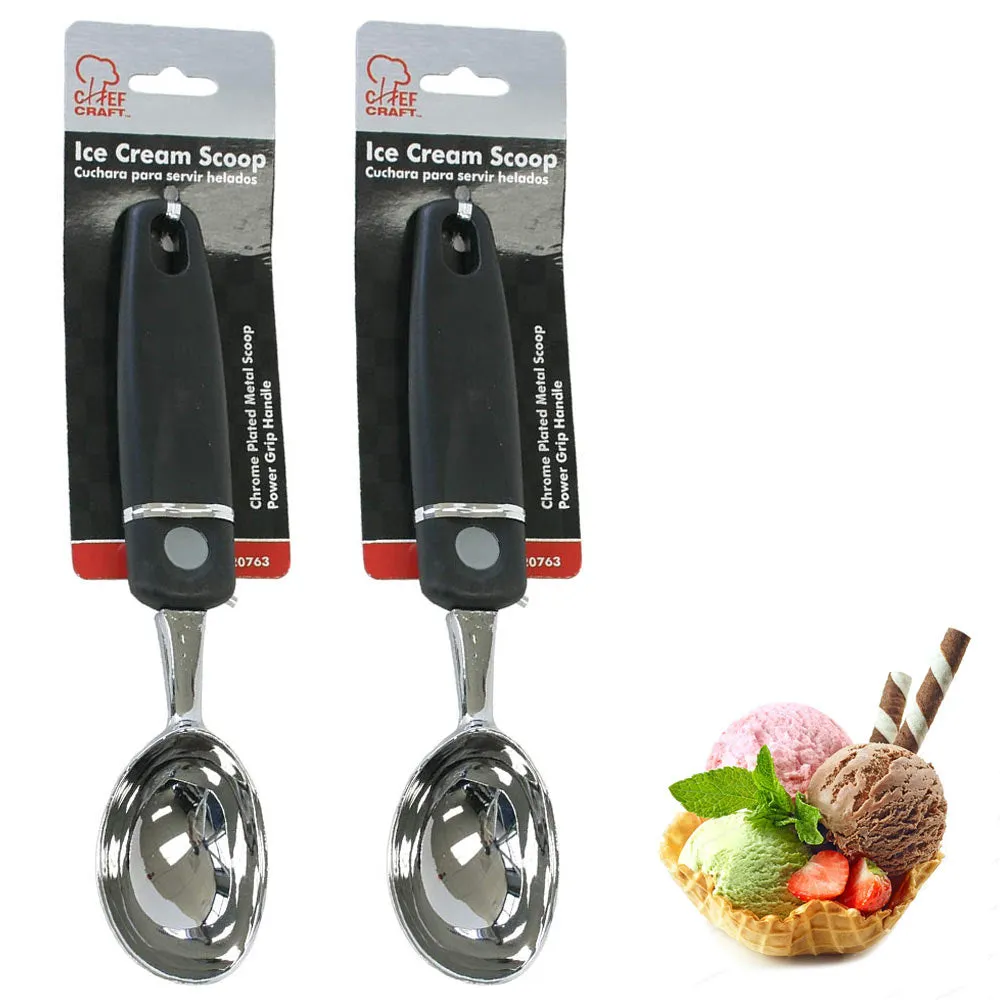 2 PC Ice Cream Scoop Heavy Duty Professional Spade Dessert Scooper Spoon Sorbet