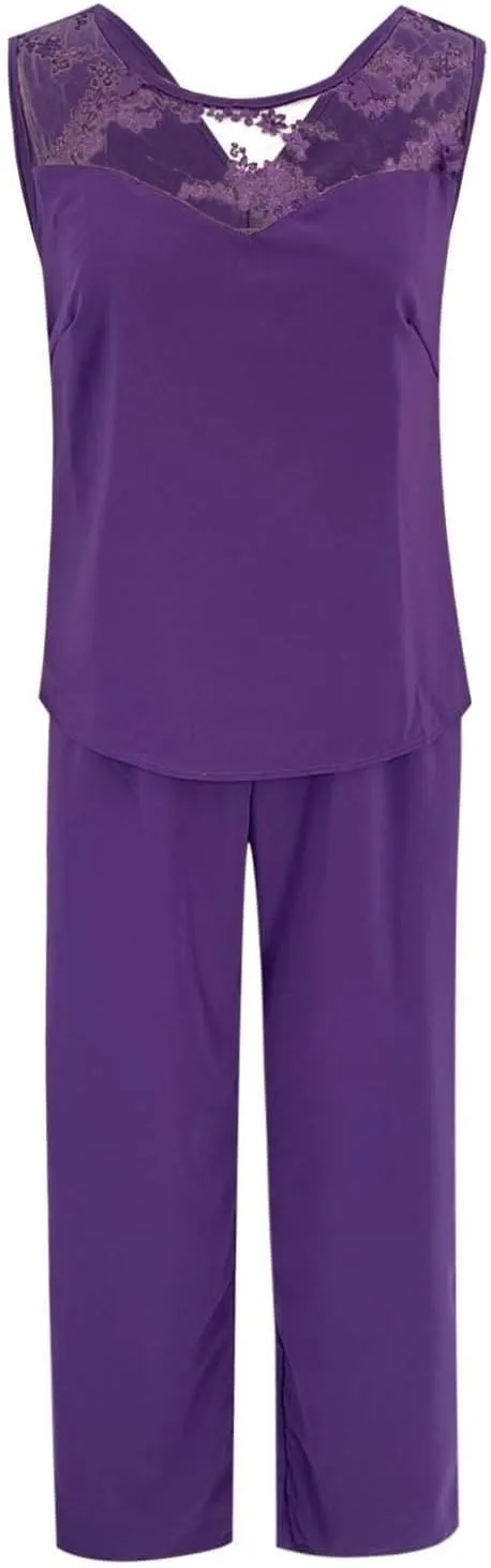 3 Pieces Formal Outfit Set Mother of The Bride Pant Suits Chiffon Lace Applique Special Occasion Wear