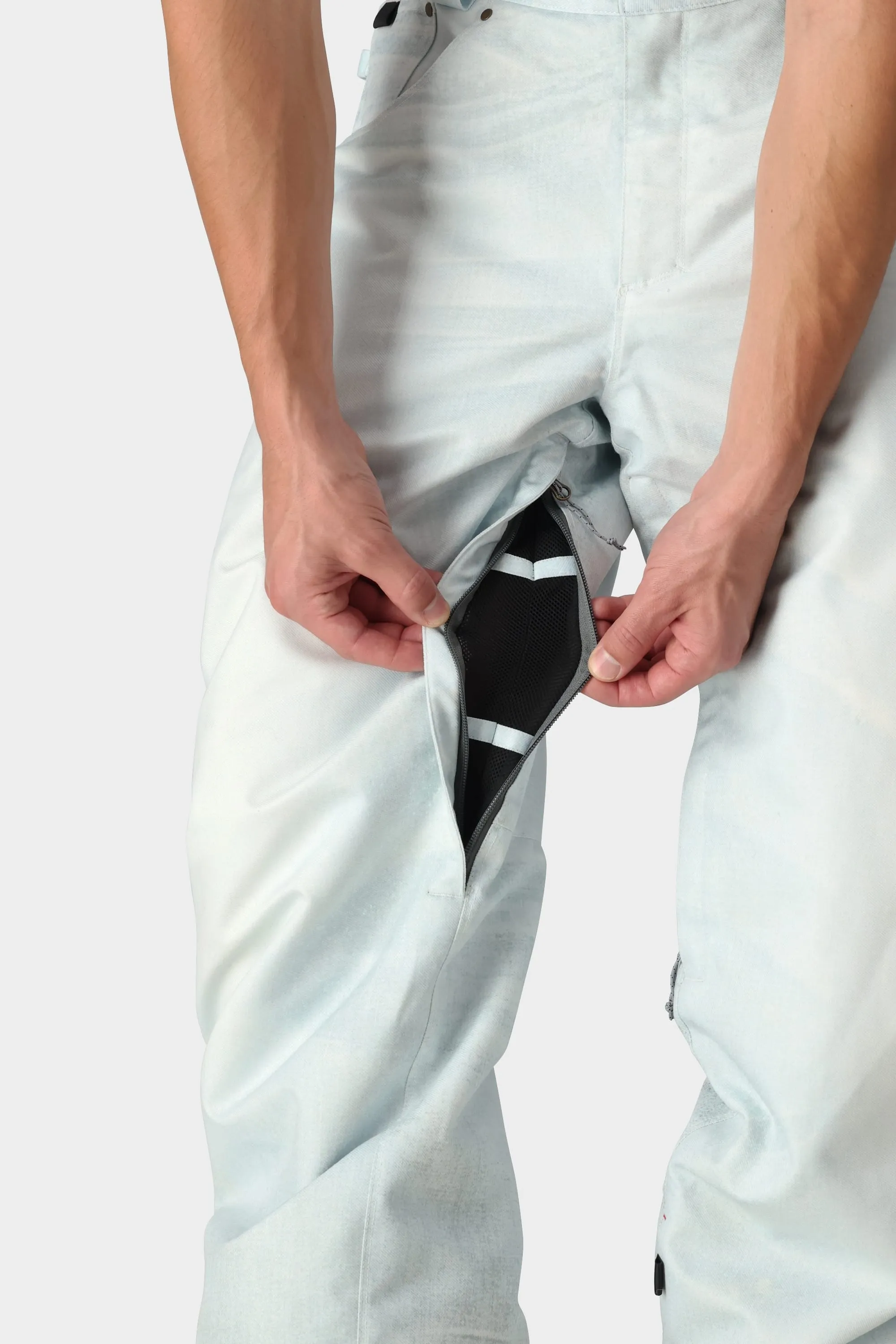 686 Enterprises Deconstructed Denim Pant - BLEACH WHITE DENIM