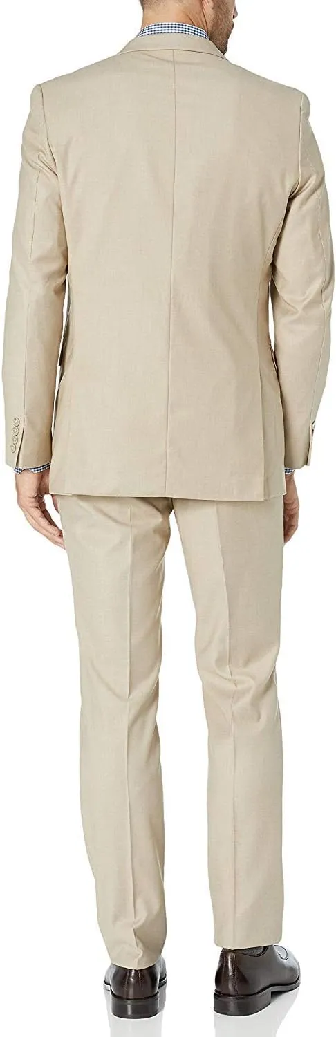 Adam Baker Men's Classic Fit 3-Piece (Jacket, Vets, Trousers) Vested Suit Set - Many Sizes & Colors Available