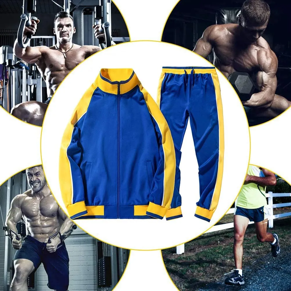 AOTORR Men's Tracksuit 2 Pieces Sweat Suits Casual Full Zip Long Sleeve Outfit Sports Jogging Suits Set
