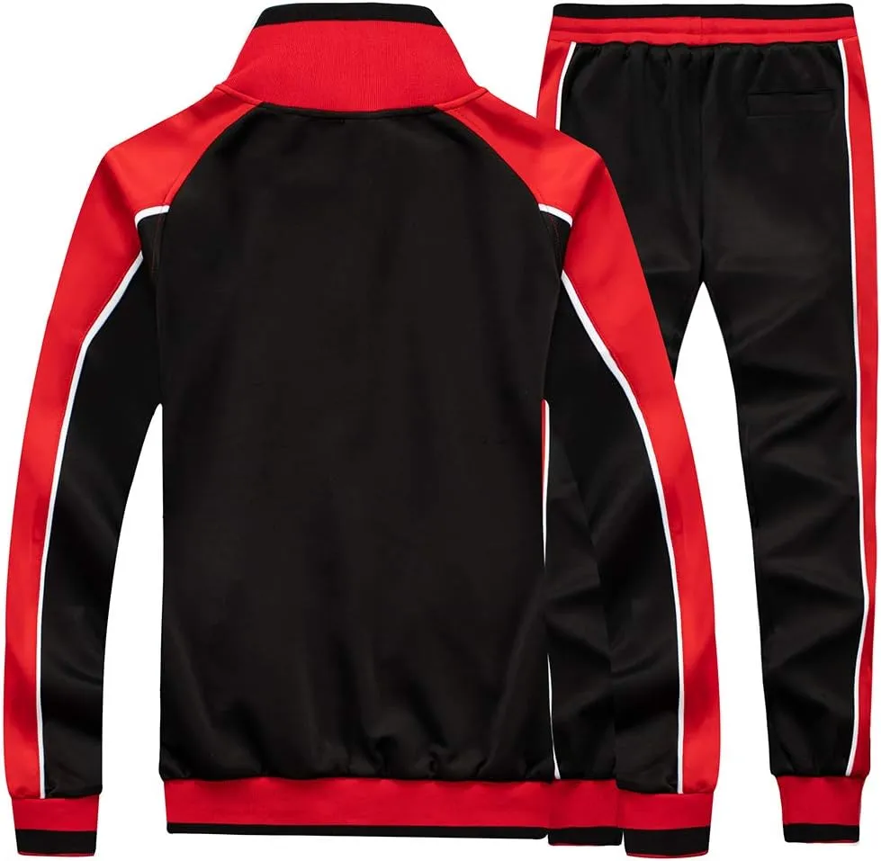 AOTORR Men's Tracksuit 2 Pieces Sweat Suits Casual Full Zip Long Sleeve Outfit Sports Jogging Suits Set