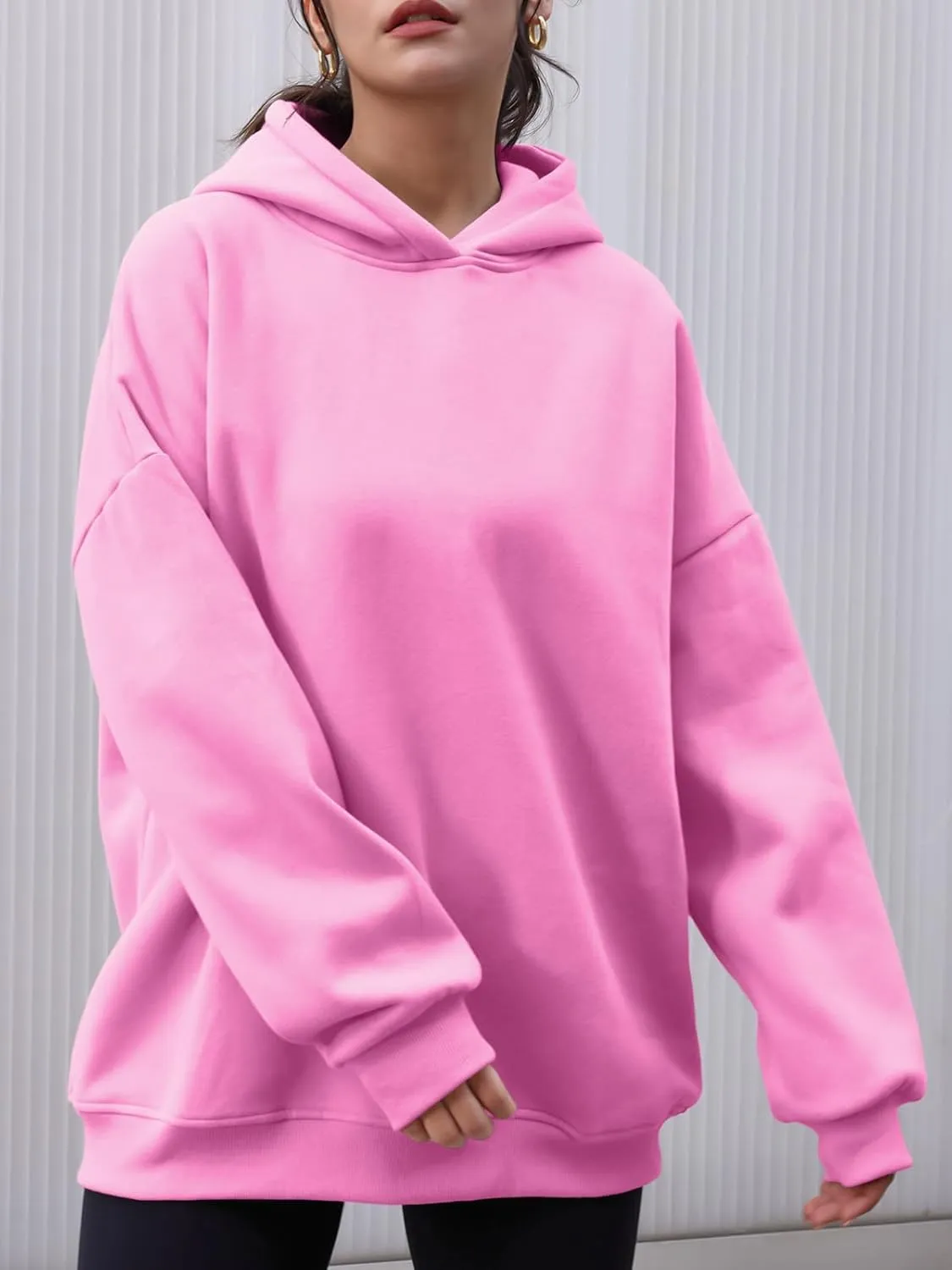 AUTOMET Womens Oversized Hoodies Fleece Sweatshirts Hooded Pullover 2025 Fashion Fall Clothes Trendy Outfits Winter Sweater