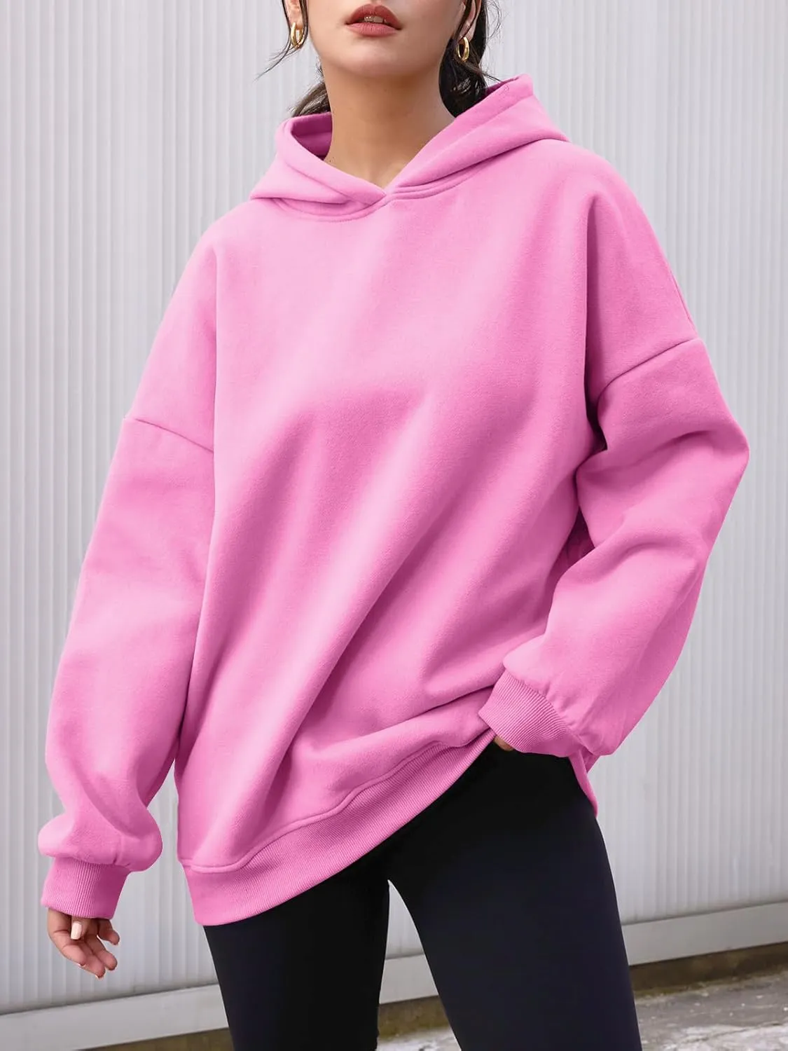 AUTOMET Womens Oversized Hoodies Fleece Sweatshirts Hooded Pullover 2025 Fashion Fall Clothes Trendy Outfits Winter Sweater