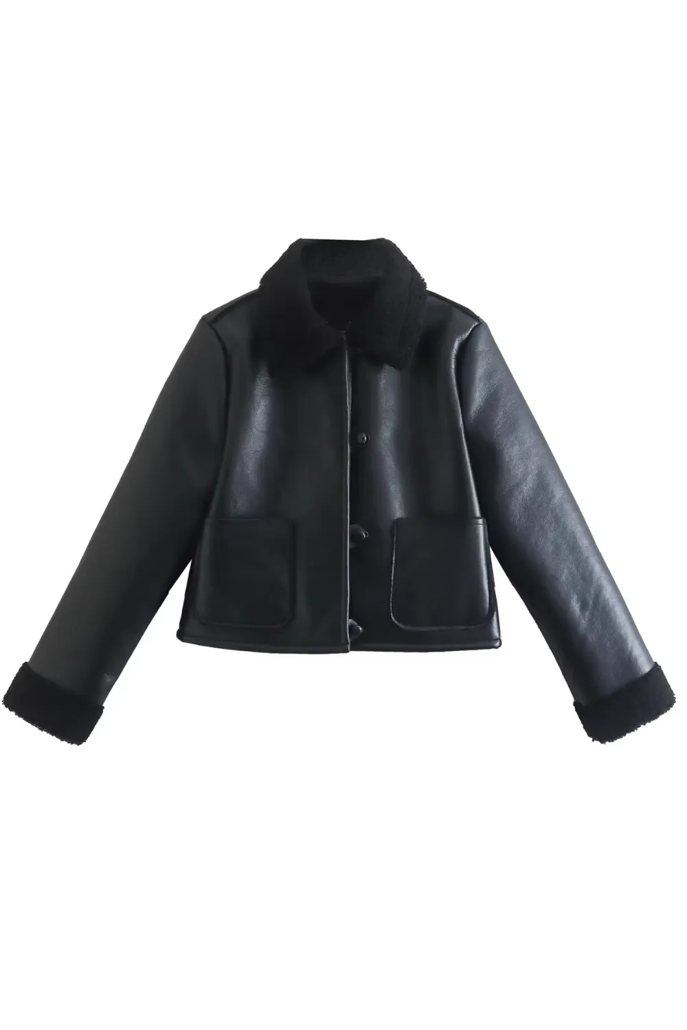 'Beth' Collared Button Short Jacket