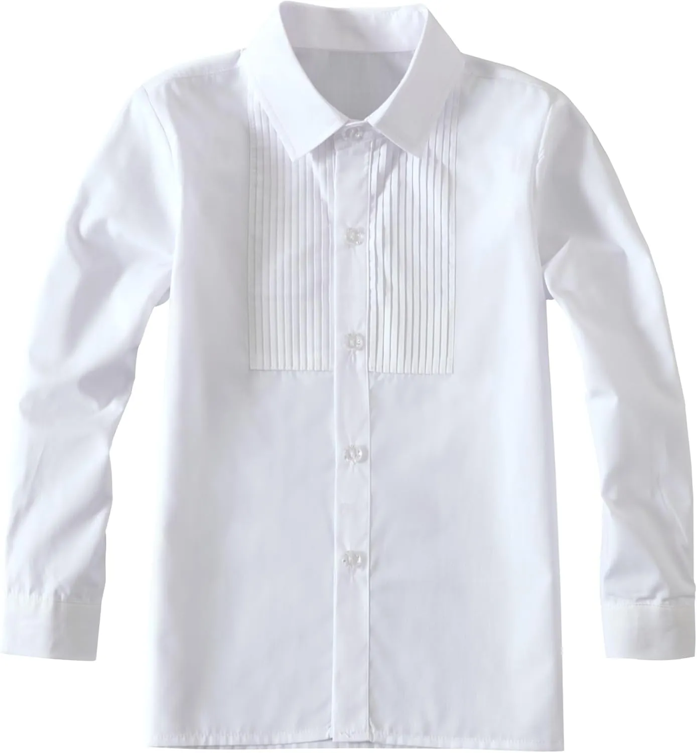 Boys' 5 Piece Formal Suit Set with Suit Jacket, Vest, Pants, Collared Dress Shirt, and Tie