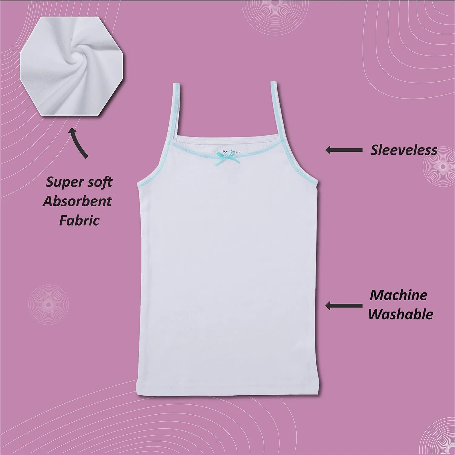 Buyless Fashion Girls Tank Tops - Sleeveless Cami Tanks Cotton Undershirts for Dance Gymnastics, Kids & Toddler Size (8 Pack)