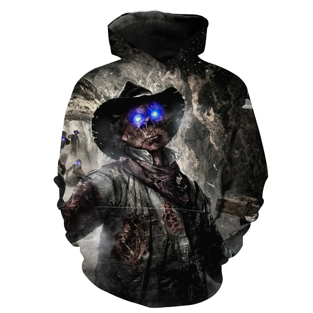 Call of Duty Zombies Hoodies - Pullover Black Ops Zombie Black Hoodie