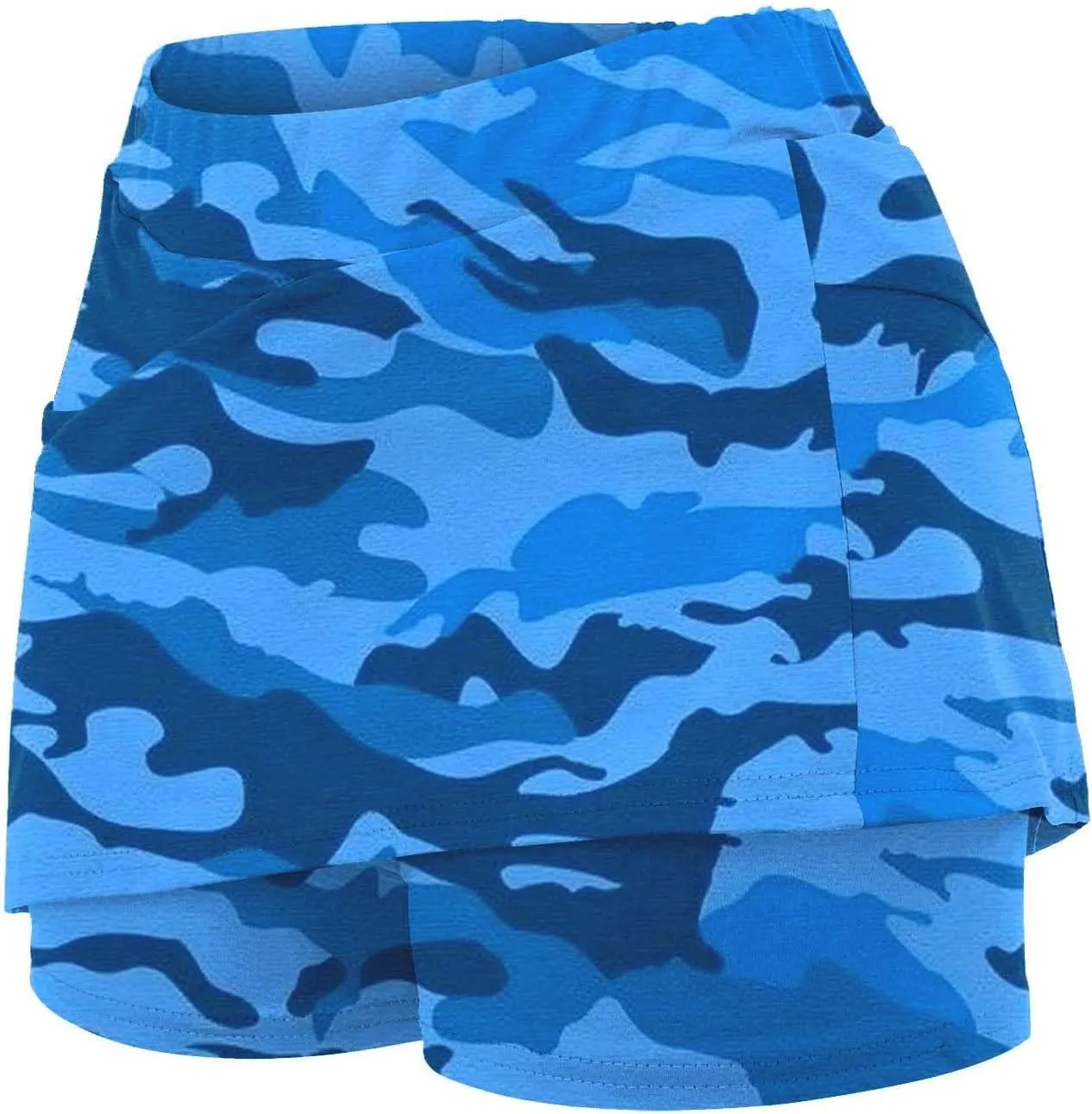 Camo Tennis Skirts for Women Plus Size Summer Athletic Workout Golf Skorts Activewear Tight Skinny Built in Leggings Shorts