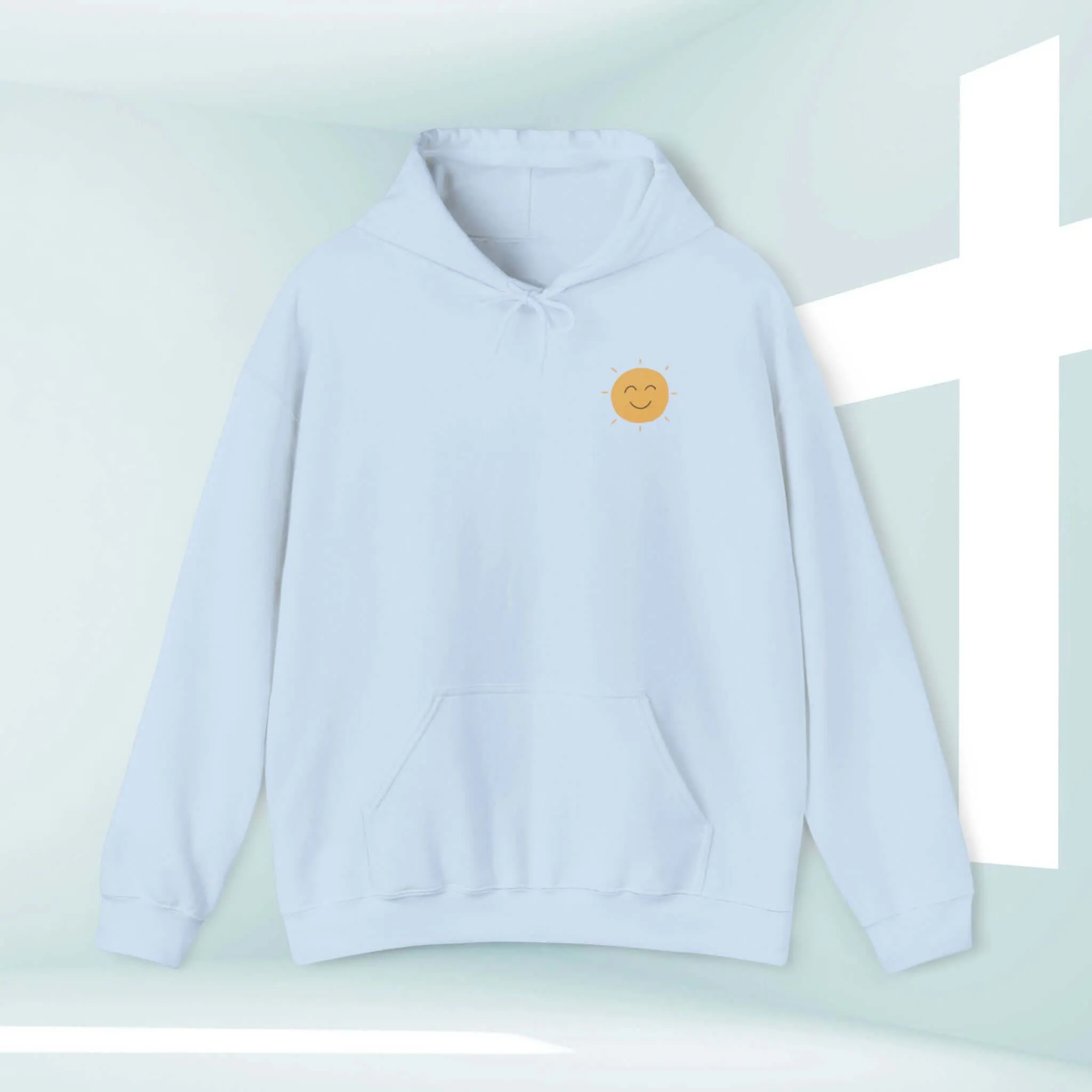 Christian Hoodie, Shine Your Light Boho Hooded Sweatshirt Christian Apparel