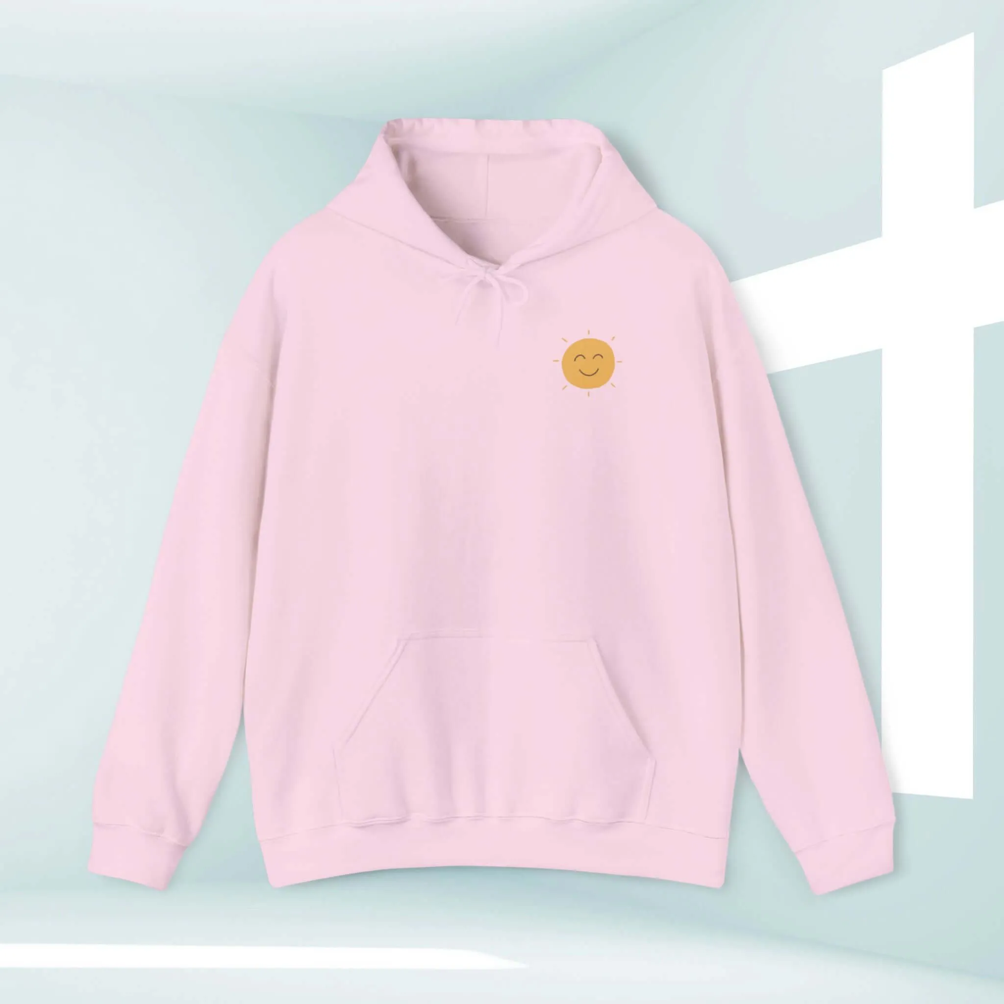Christian Hoodie, Shine Your Light Boho Hooded Sweatshirt Christian Apparel