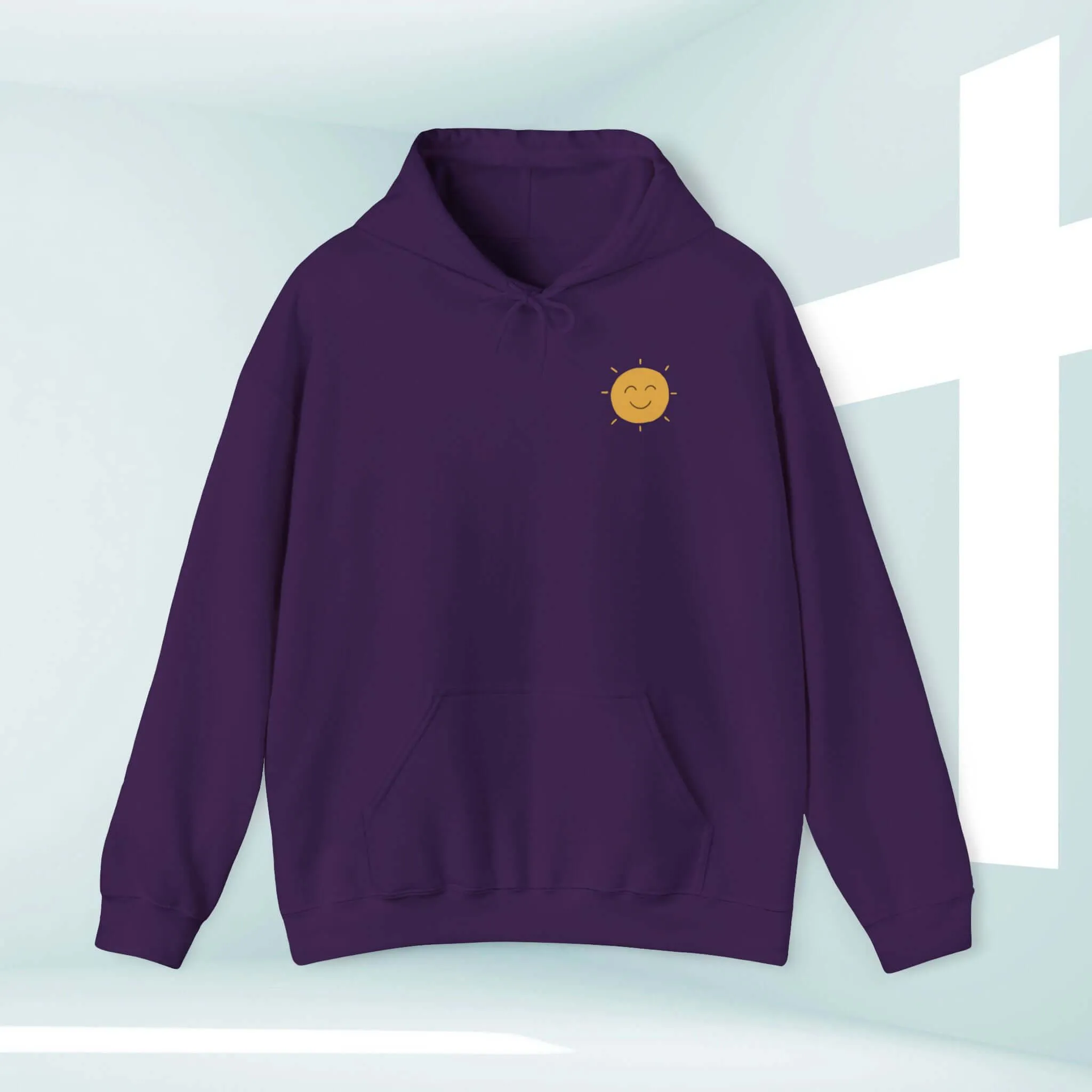 Christian Hoodie, Shine Your Light Boho Hooded Sweatshirt Christian Apparel