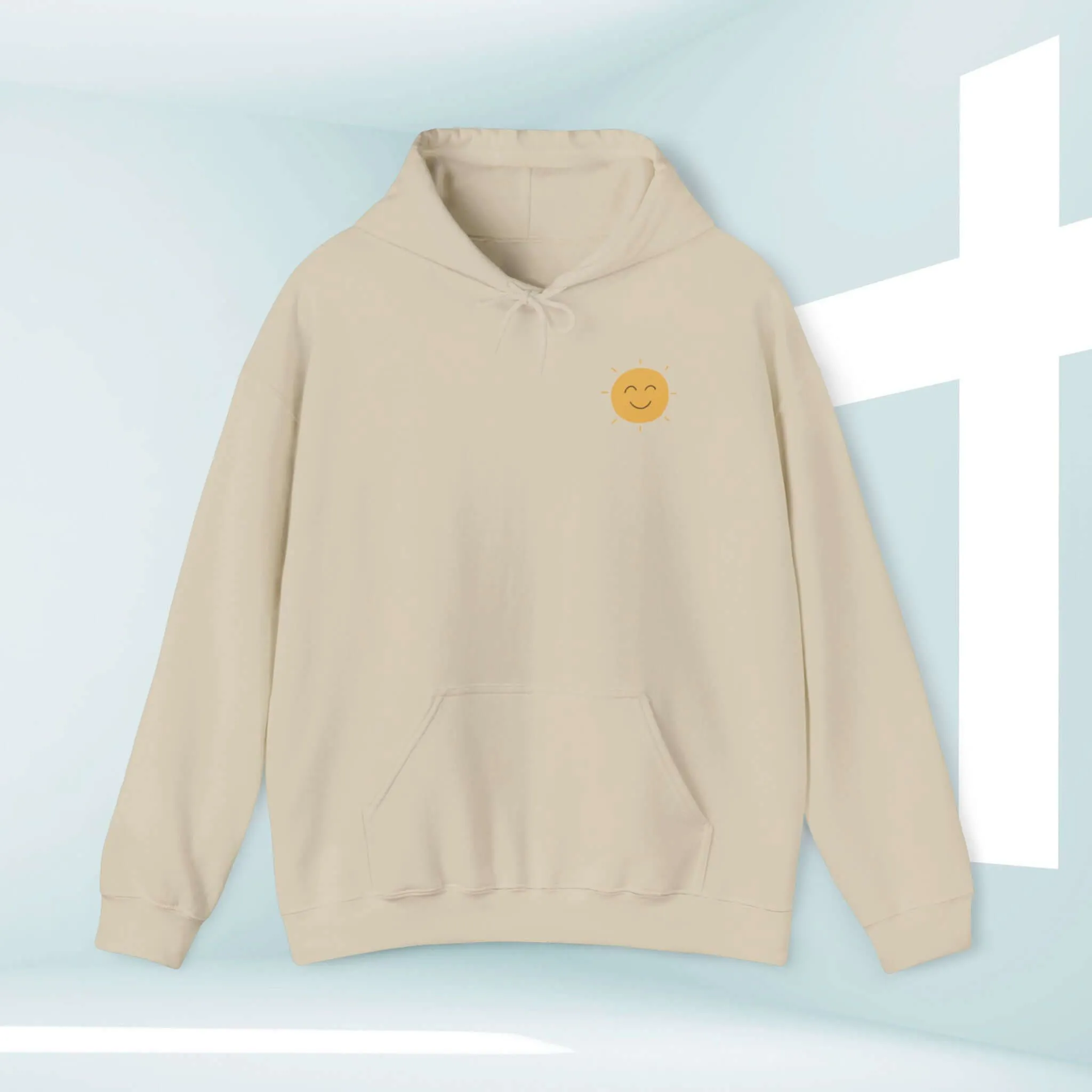 Christian Hoodie, Shine Your Light Boho Hooded Sweatshirt Christian Apparel