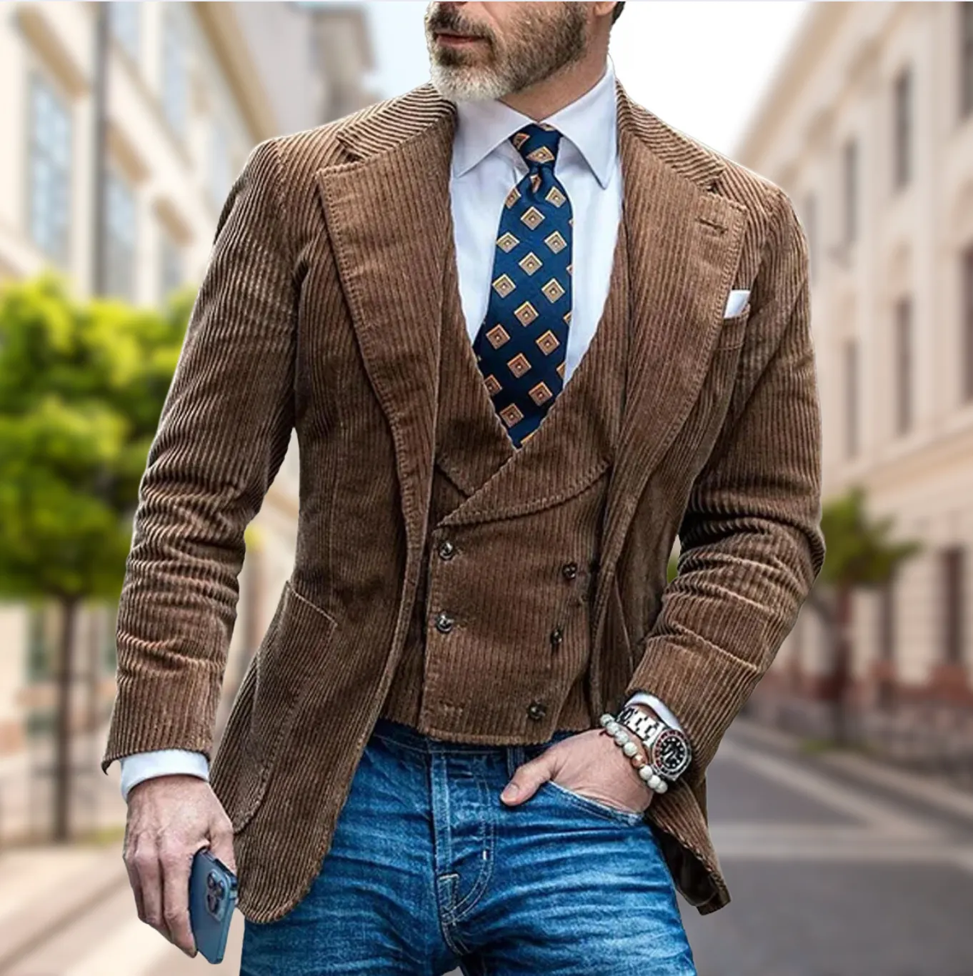 Corduroy Casual Blazer