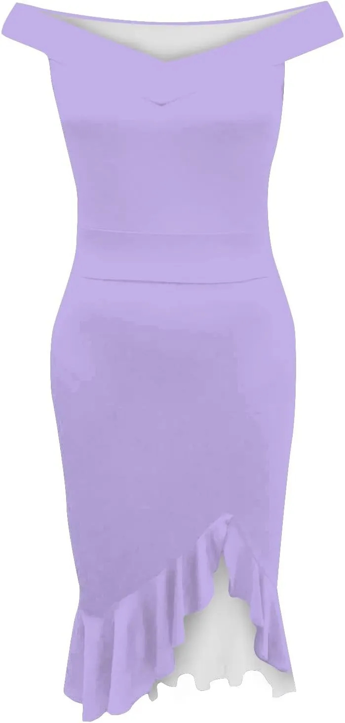 Dresses for Women 2024,Fashion Sexy Summer Off Shoulder Short Sleeve Sequin Ruffle Irregular Dresses for Women