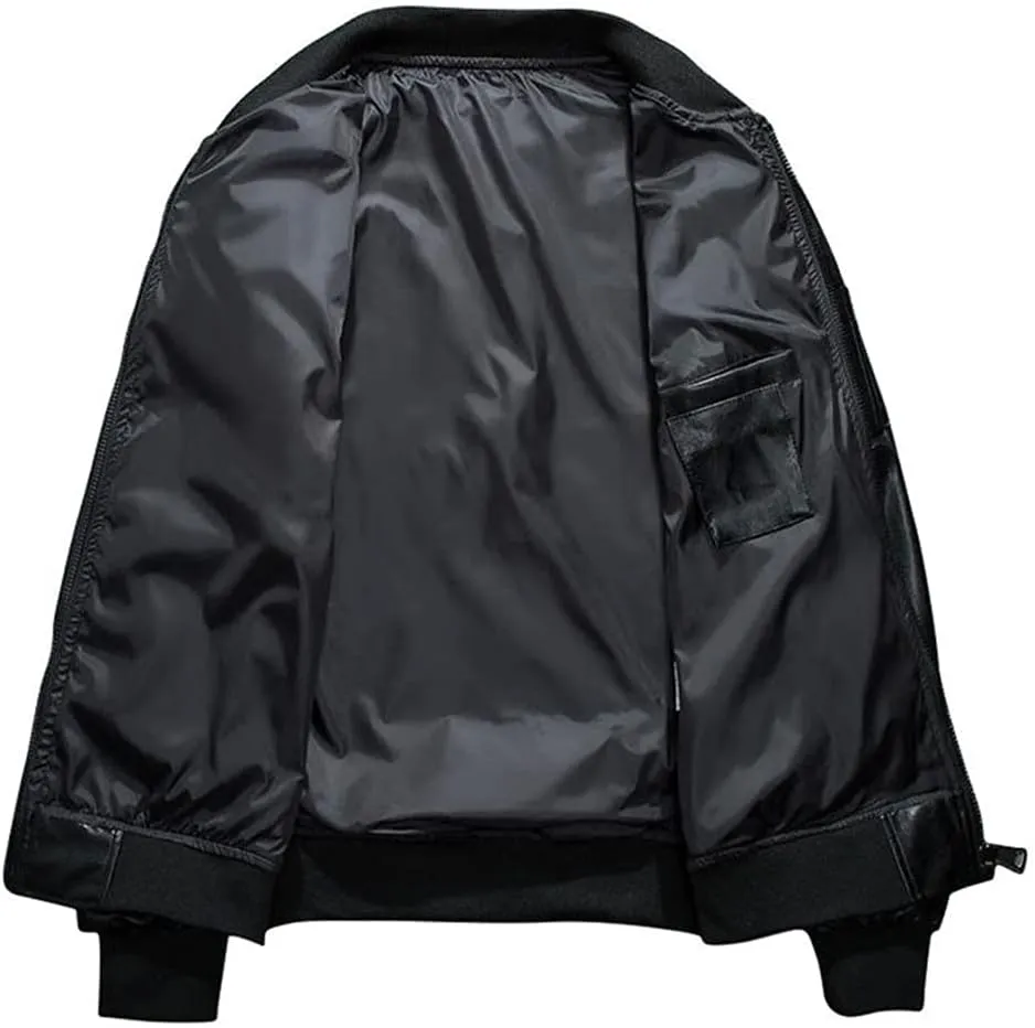 Embroidery Jacket Men Warm Bomber Coat Cotton Padded Long Sleeve Hip Hop Jacket