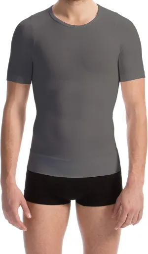 Farmacell Short Sleeve Compression Shirt Men Made in Italy - Seamless Shapewear Tummy Control - T Shirt Body Shaper - 419