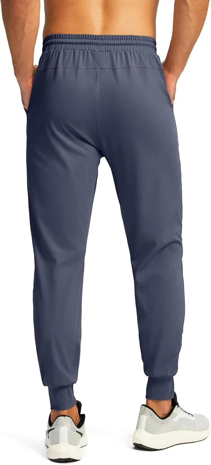G Gradual Men's Joggers with Zipper Pockets Workout Track Pants Stretch Sweatpants for Men Athletic, Gym, Running