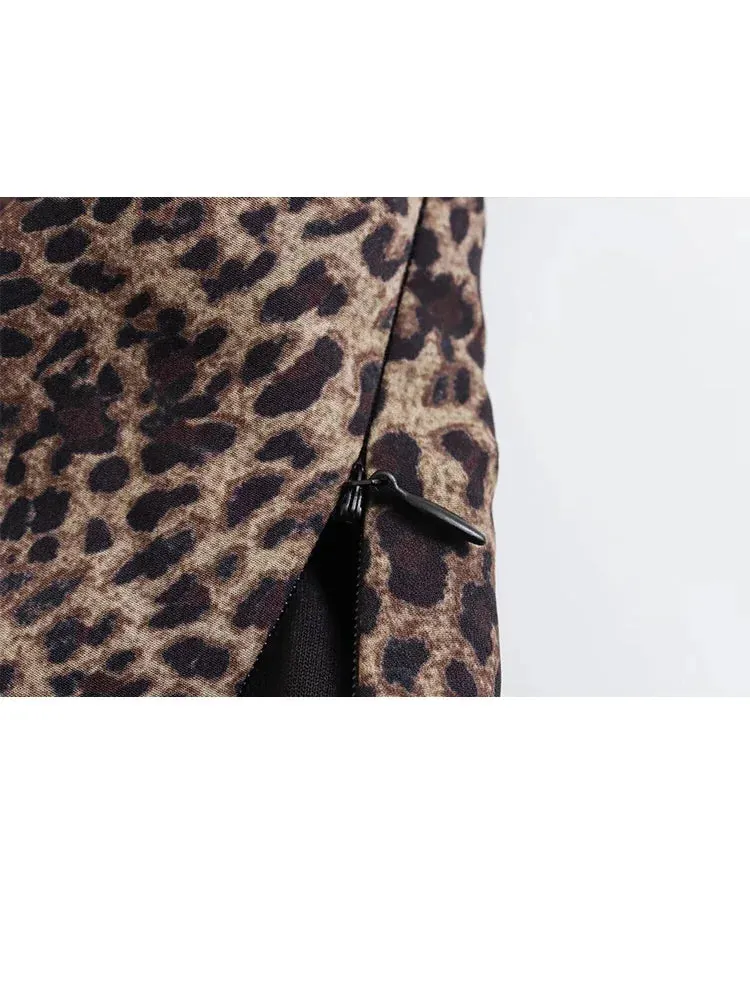 Girlary Summer Sexy Lace Leopard Printed Camisole Tops for Women Fashion Spaghetti Strap Undershirts Female Slim Fit Cropped Top