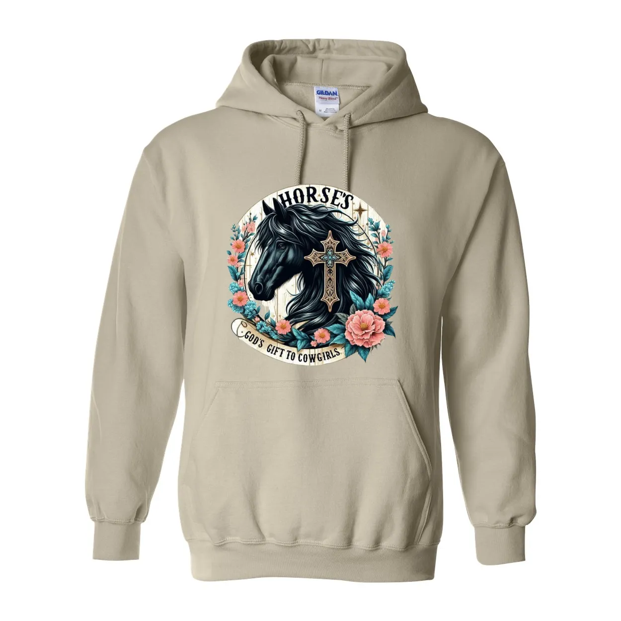 Gods Gift to Horses Pull Over Front Pocket Hoodies