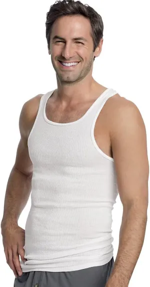Hanes Men?s 12Pack White A-Shirts Tagless Undershirts Tanks Tank Tops M