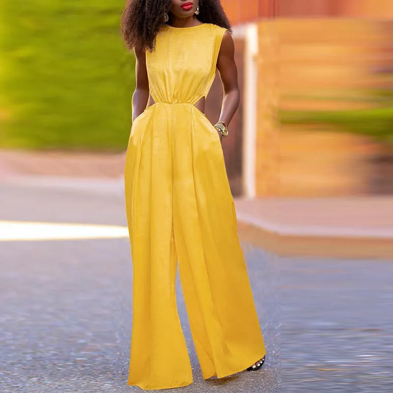 High Waist Wide Leg Jumpsuit
