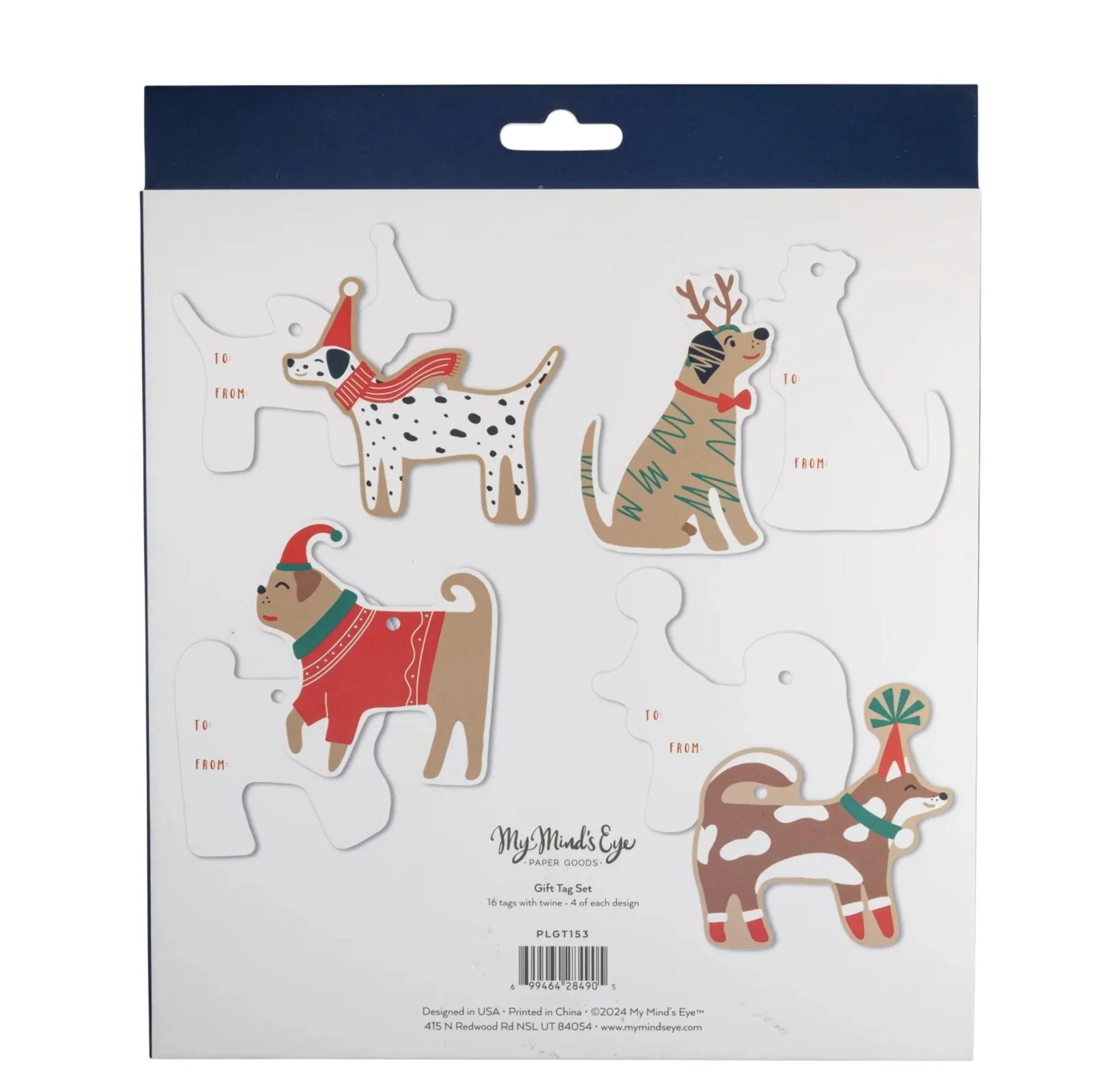 Holiday Dogs Gift Tag Set