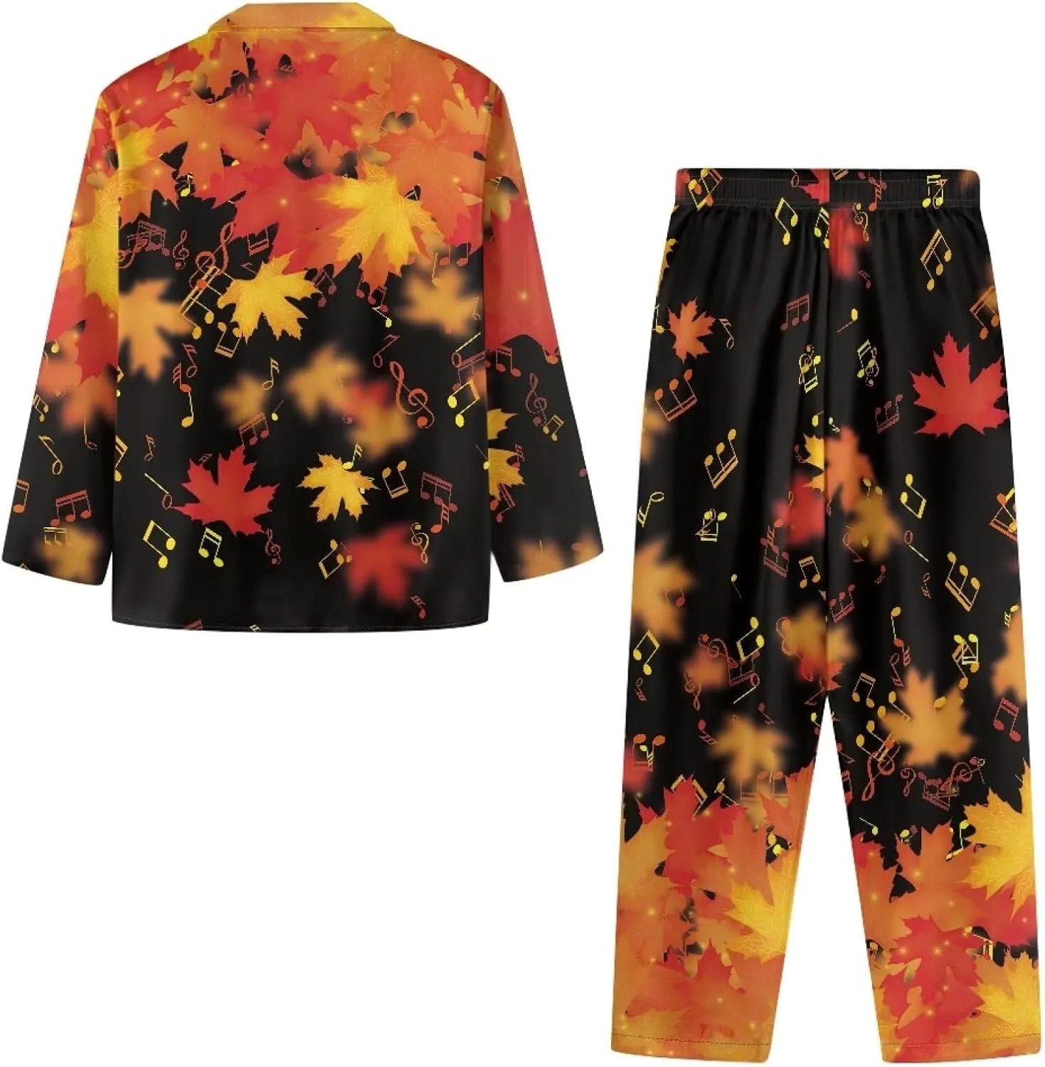 HUGS IDEA Fall Pajama Sets Soft Comfy Button Down Nightwear Long Sleeve Lounge Outfits Pj Set with Pockets