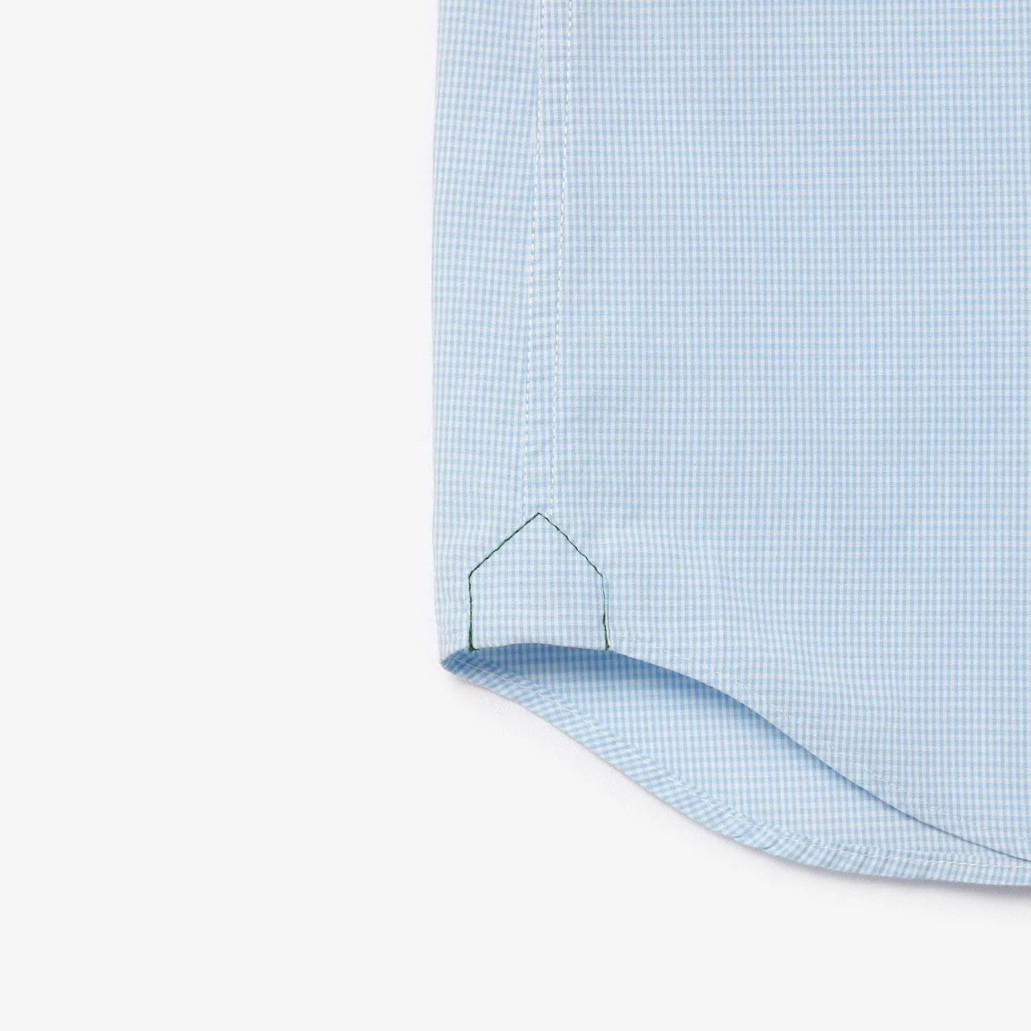 Lacoste Men's Short Sleeved Regular Fit Gingham Print Shirt