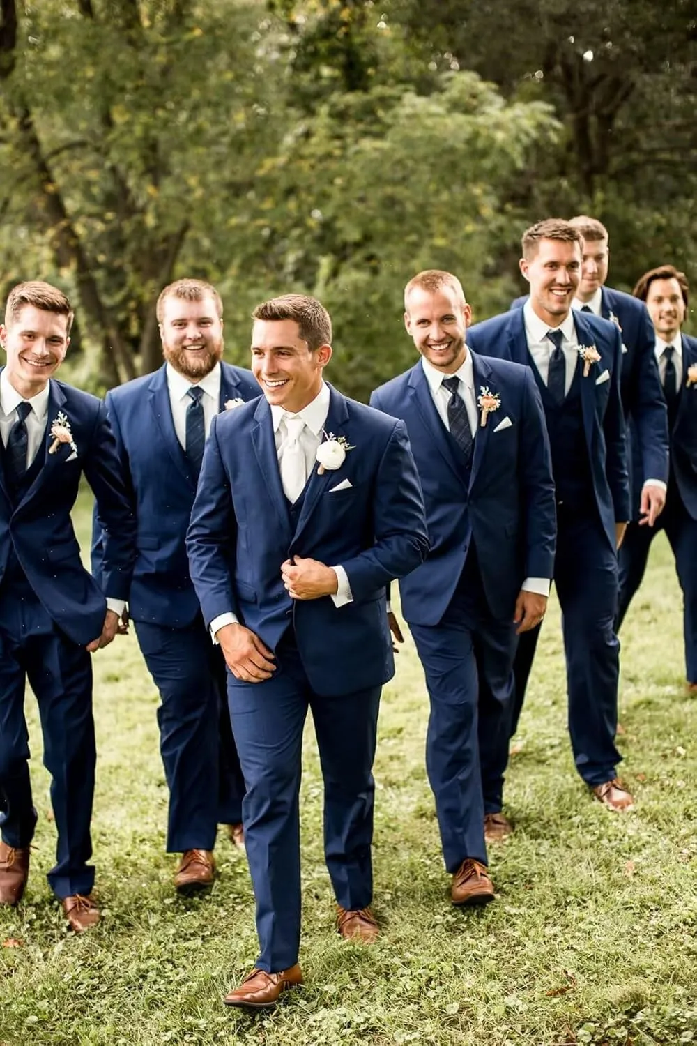 Men's 3 Piece Suits Slim Fit Wedding Prom Party Business Suit One Button Blazer Vest and Pants Tuxedo Set