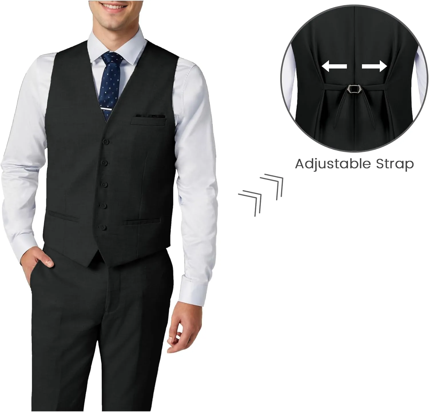 Mens Double Breasted Suit Slim Fit 3 Piece Suit Peak Lapel Solid Blazer Jacket Vest Pant Tuxedo Set for Wedding Business