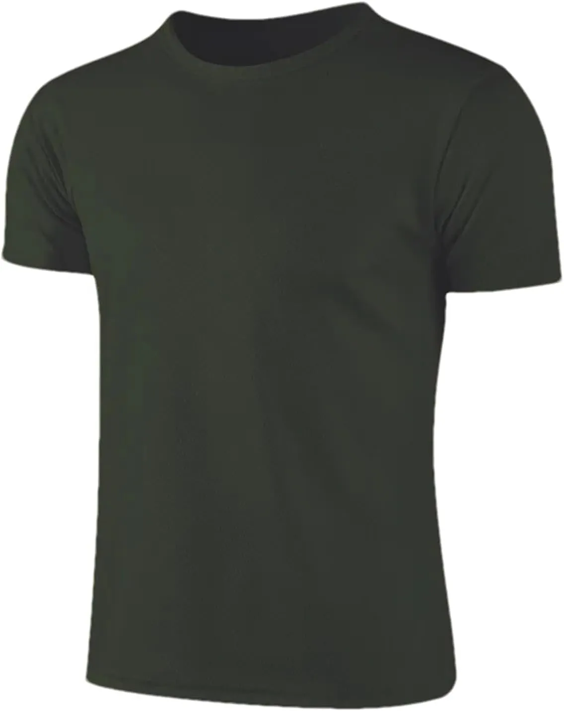 Mens Quick-Dry Solid Color Short Sleeve Sport T-Shirt for Gym, Fitness, Running