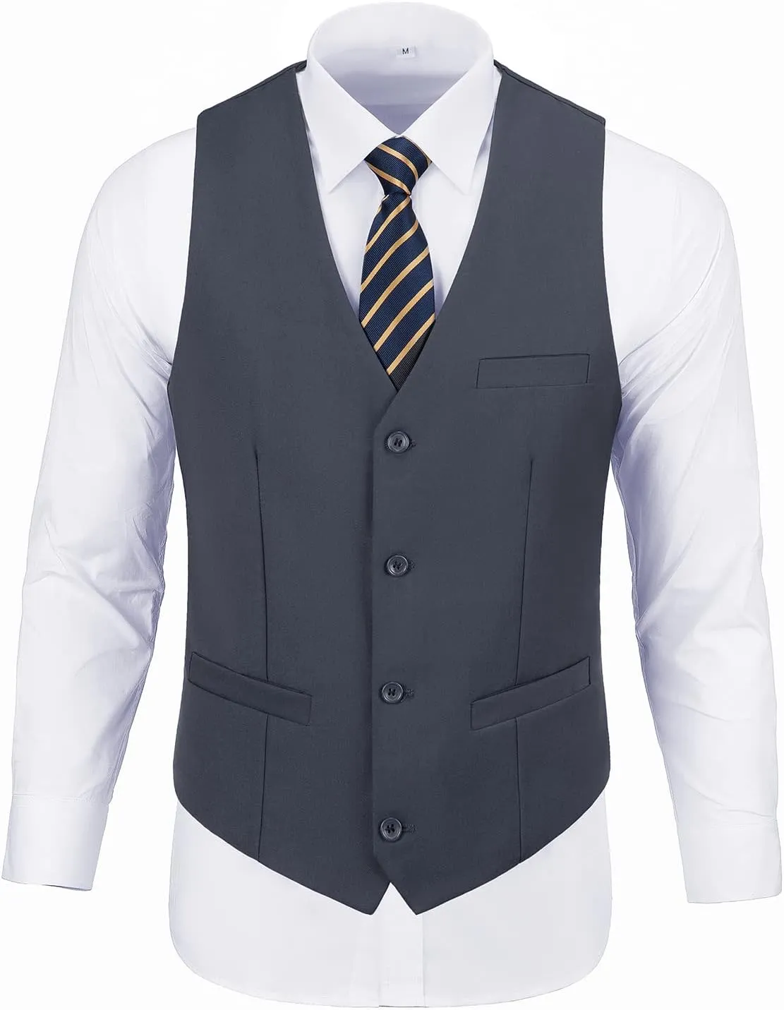 Men's Suit 2 Piece Vest Set Slim Fit Dress Suit Casual Suit Waistcoat Pant