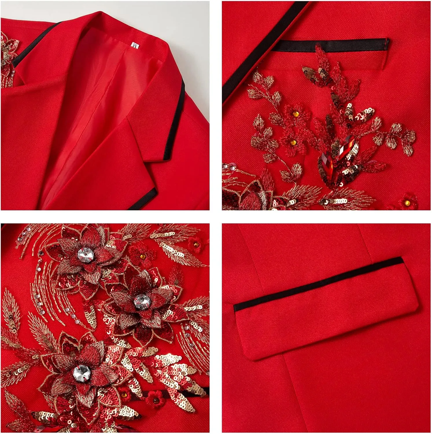 Mens Suits Slim Fit 2 Piece Formal Tuxedo Suits Blazer Pants with Bow Tie for Wedding Prom