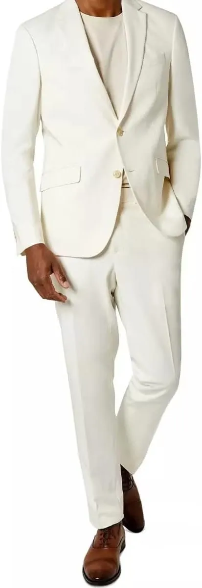 Mens Suits Slim Fit Prom Homecoming Suit for Men Wedding Business Tux Outfit 2 Piece Suit Jacket Blazer Pants Set