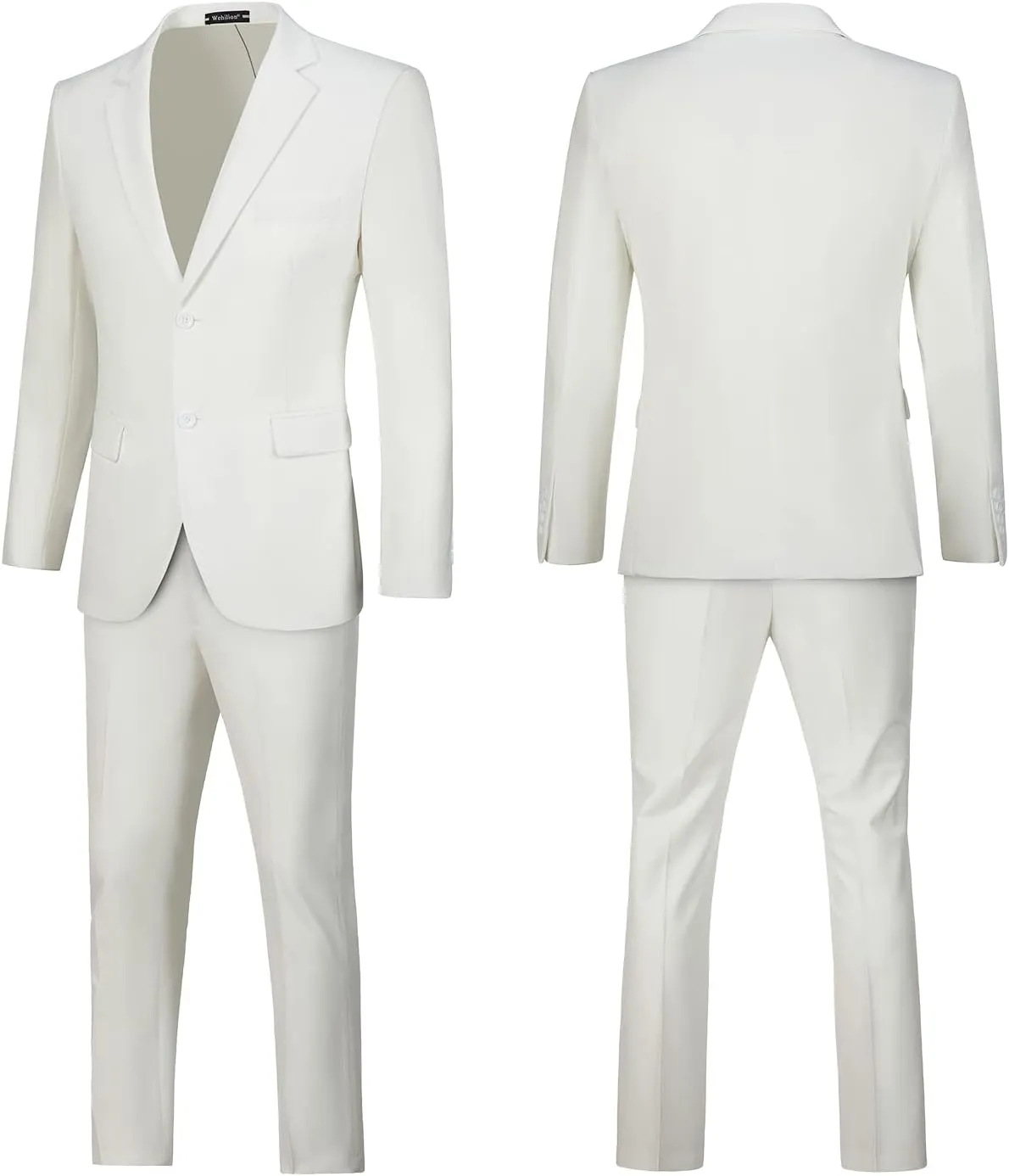 Mens Suits Slim Fit Prom Homecoming Suit for Men Wedding Business Tux Outfit 2 Piece Suit Jacket Blazer Pants Set
