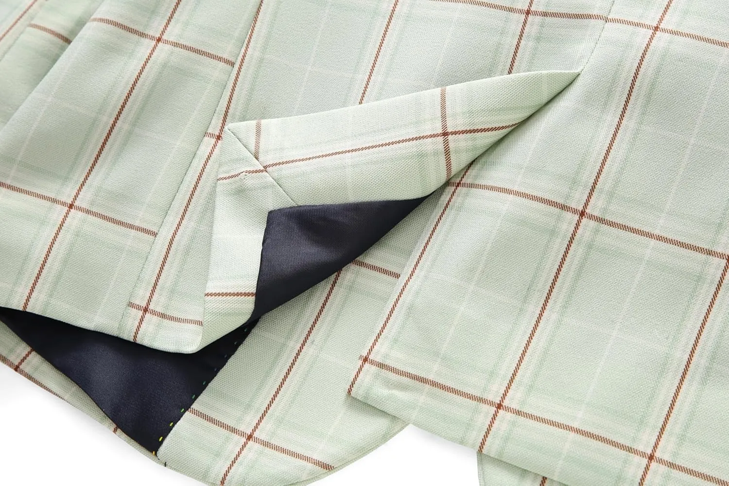 MOGU Boys Plaid Suits 3 Piece Slim Fit Tuxedo Formal Dresswear Suit Set Blazer Jacket Vest Pants Kids Outfits