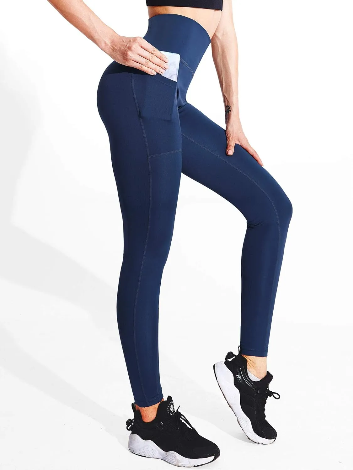 NELEUS Women's Yoga Pant Tummy Control High Waist Running Leggings with Pocket