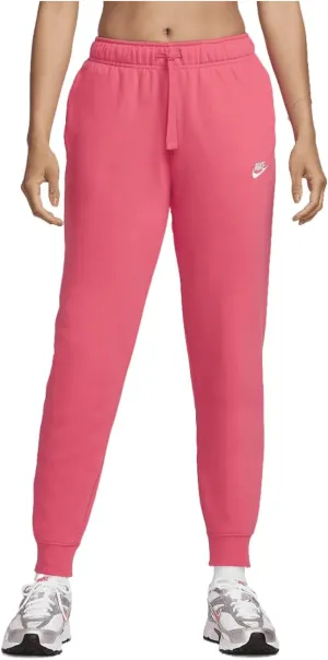 Nike Sportswear Club Fleece Women's Mid-Rise Joggers (DQ5191-629, Aster Pink/White)
