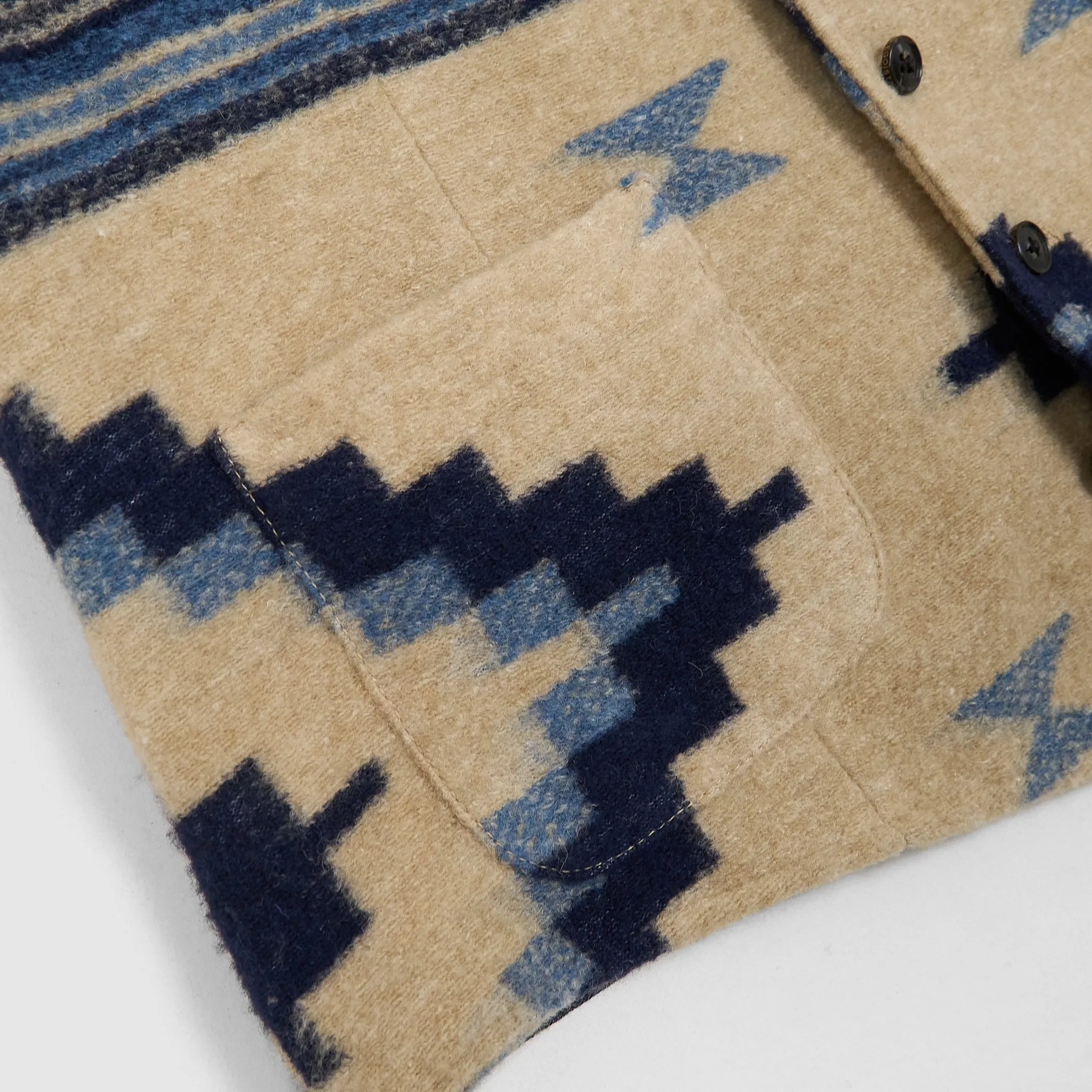 Ocean Surplus Southwestern Jacquard Woven Wool  Blend Vest