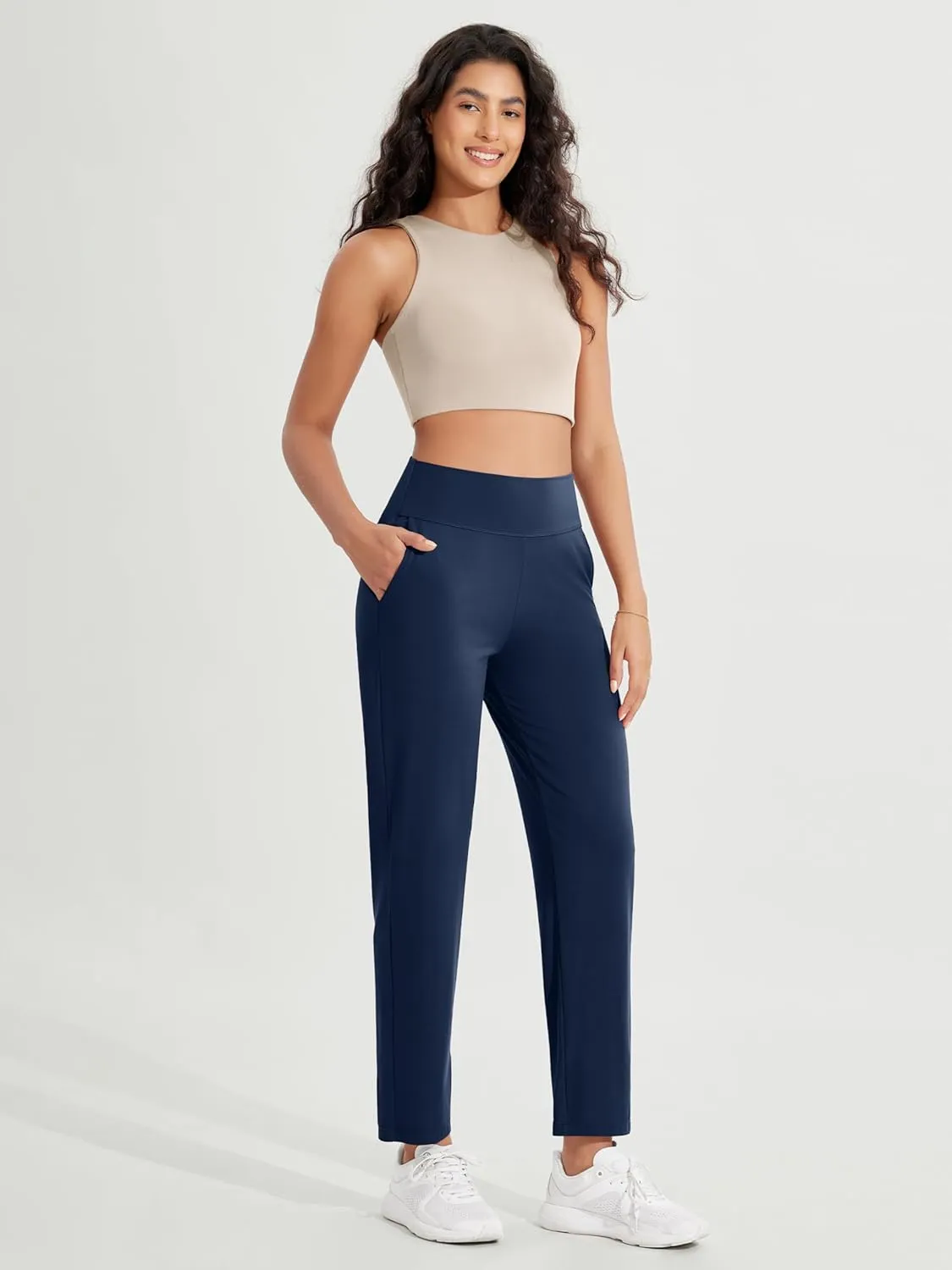 ODODOS Cloud Feeling Jogger Pants with Pockets for Women High Waist Sweatpants Casual Lounge Ankle Pants