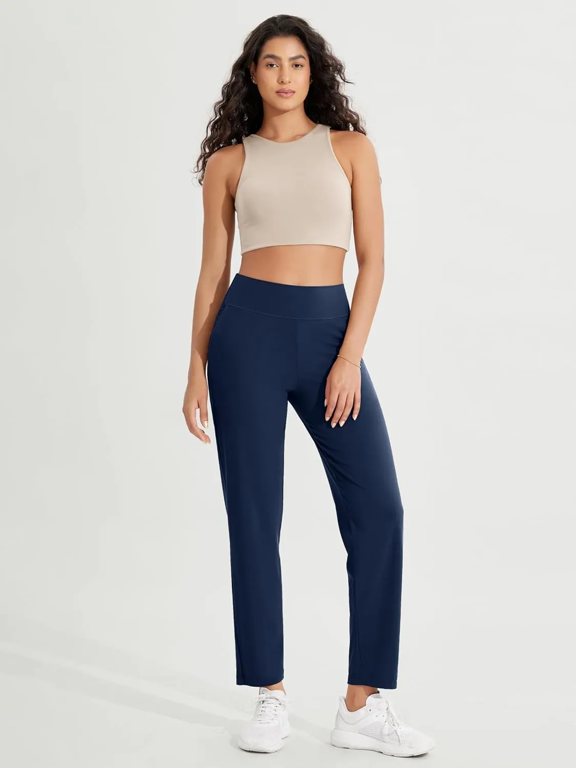 ODODOS Cloud Feeling Jogger Pants with Pockets for Women High Waist Sweatpants Casual Lounge Ankle Pants
