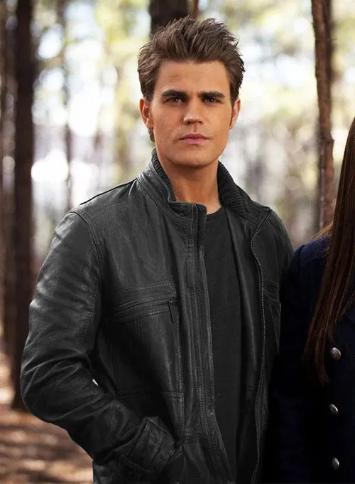 PAUL WESLEY LEATHER JACKET |  VAMPIRE DIARIES JACKET