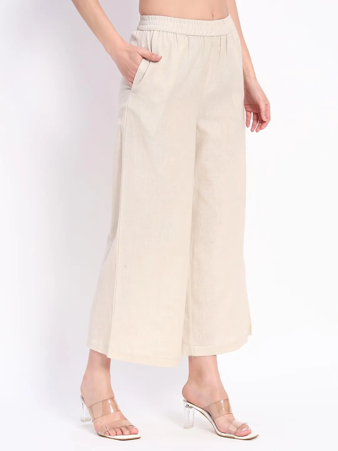 PIDAVLIYA'S Women's Wide Leg Pants Elastic High Waist Casual Yoga Workout Palazzo Pants & Trousers with Pockets