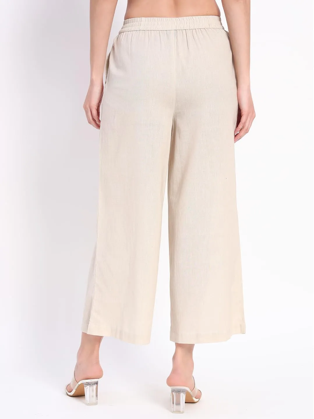 PIDAVLIYA'S Women's Wide Leg Pants Elastic High Waist Casual Yoga Workout Palazzo Pants & Trousers with Pockets