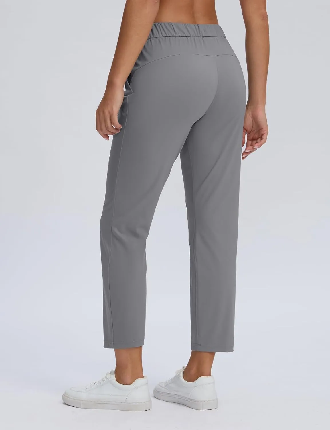 Seamaid Women's Golf Pants with Deep Pockets 7/8 Stretch Athletic Travel Pants for Casual Lounge