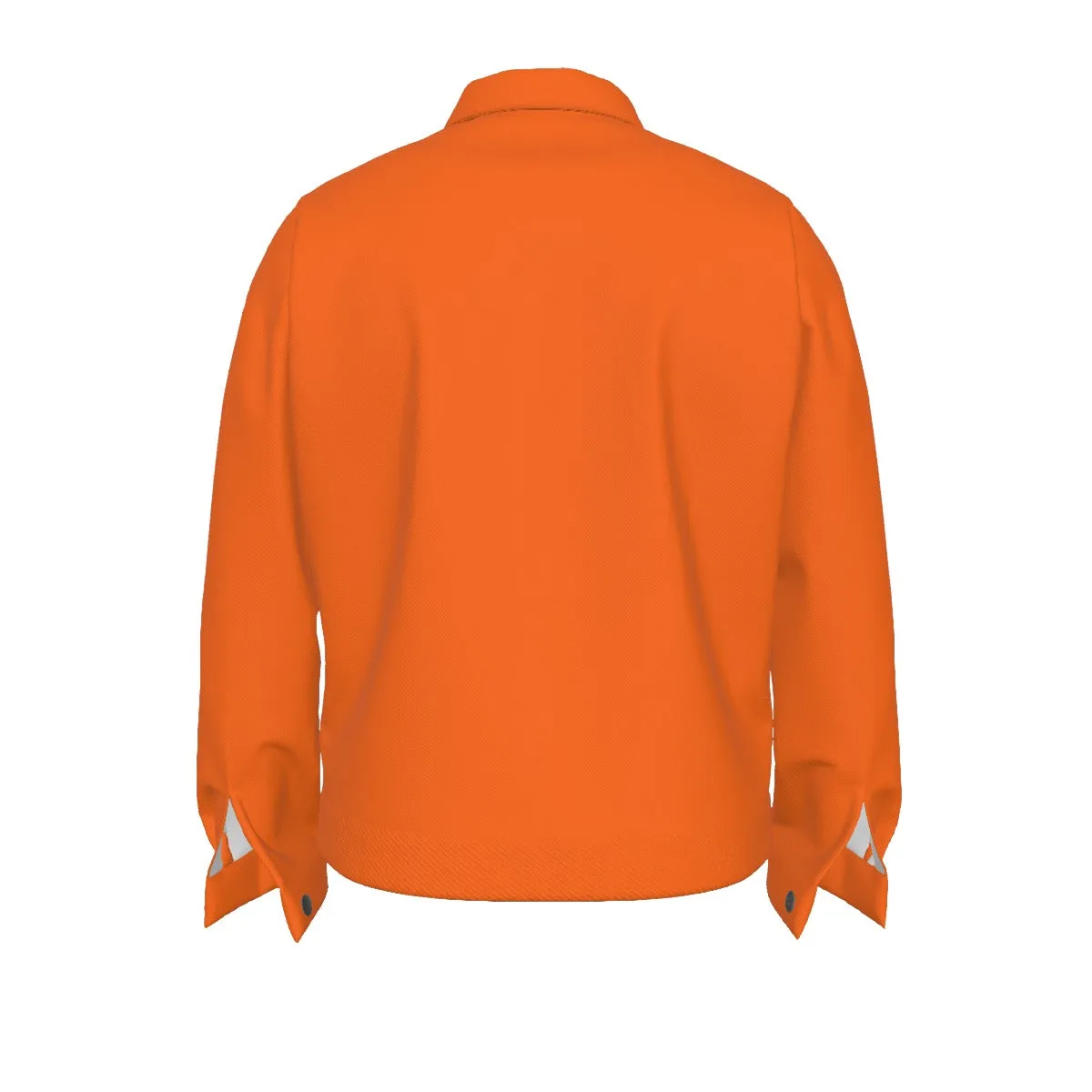 Sixty Eight 93 Logo White Orange Unisex Lapel Jacket