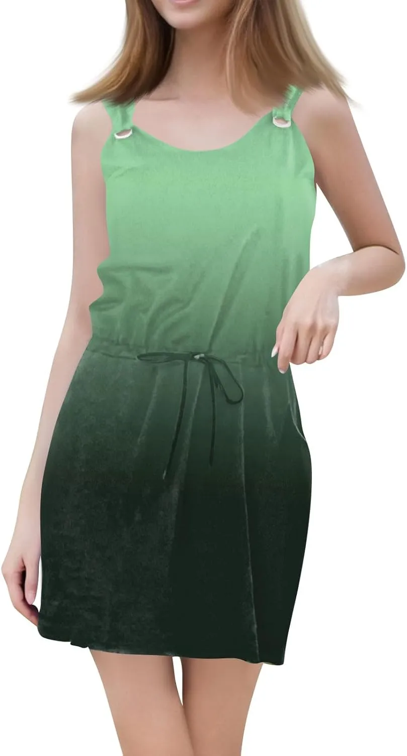 Summer Dresses for Women 2025 Sundresses Sleeveless Beach Casual Loose Tank Boho Sun Dresses.